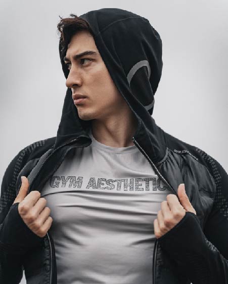 GYM AESTHETICS  Camiseta Ajustada de Marca Intensidad para Hombre :  .es: Moda