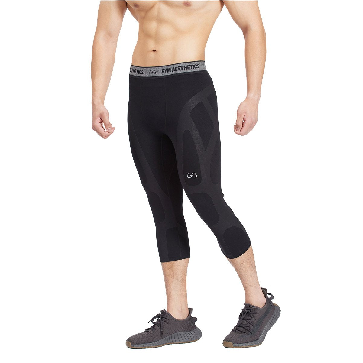 Image of Compression Warrior Cropped Leggings for Men