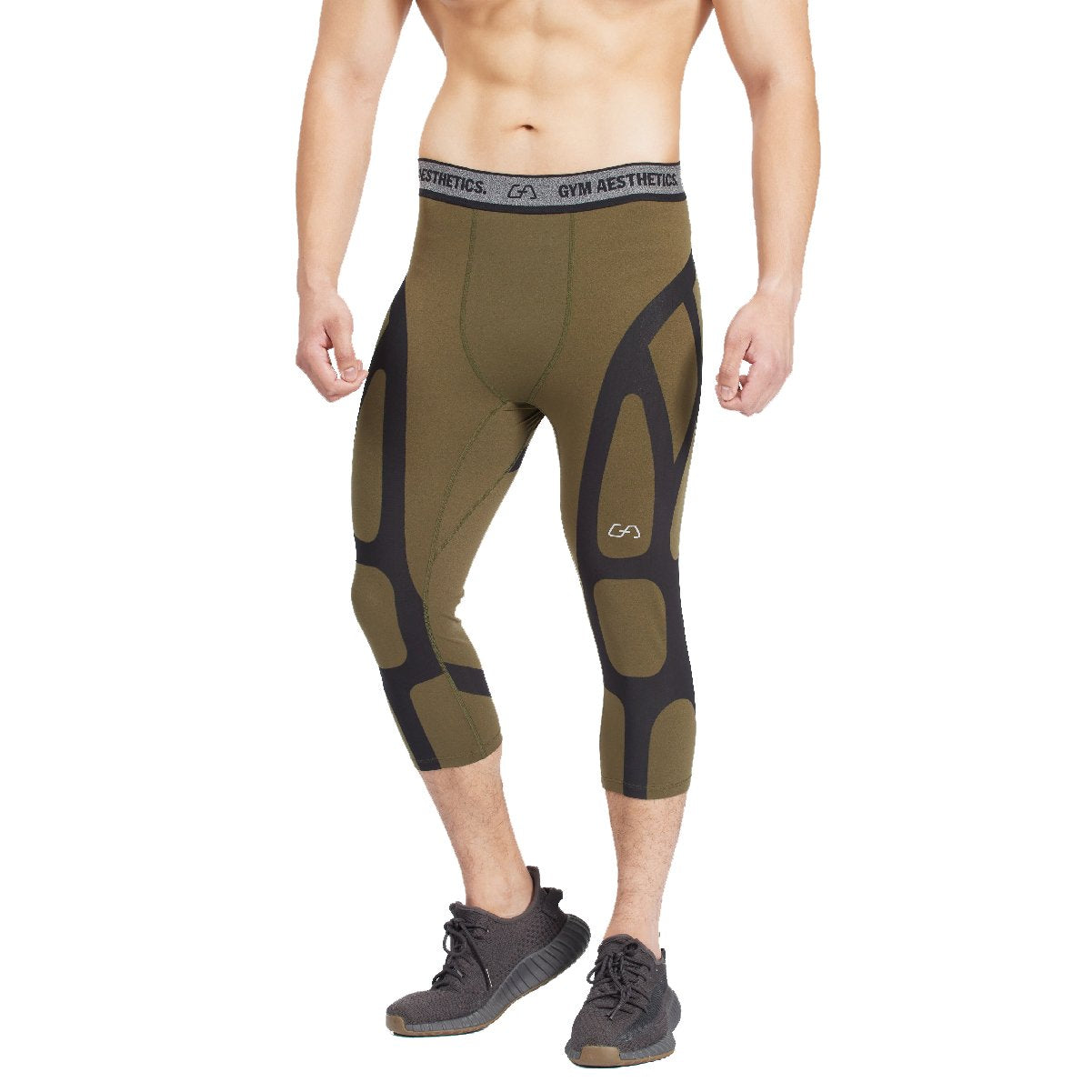 Image of Compression Warrior Cropped Leggings for Men
