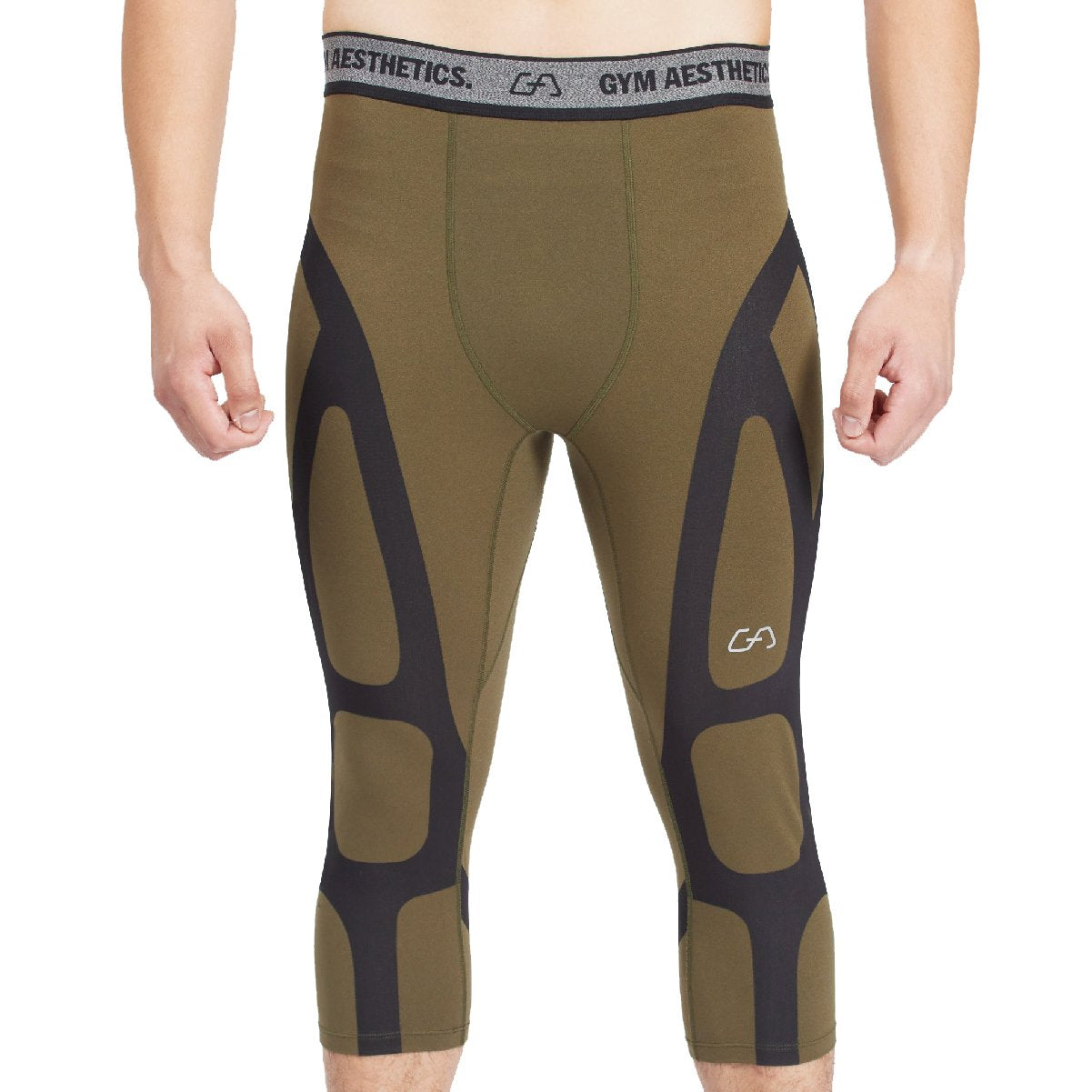 Image of Compression Warrior Cropped Leggings for Men