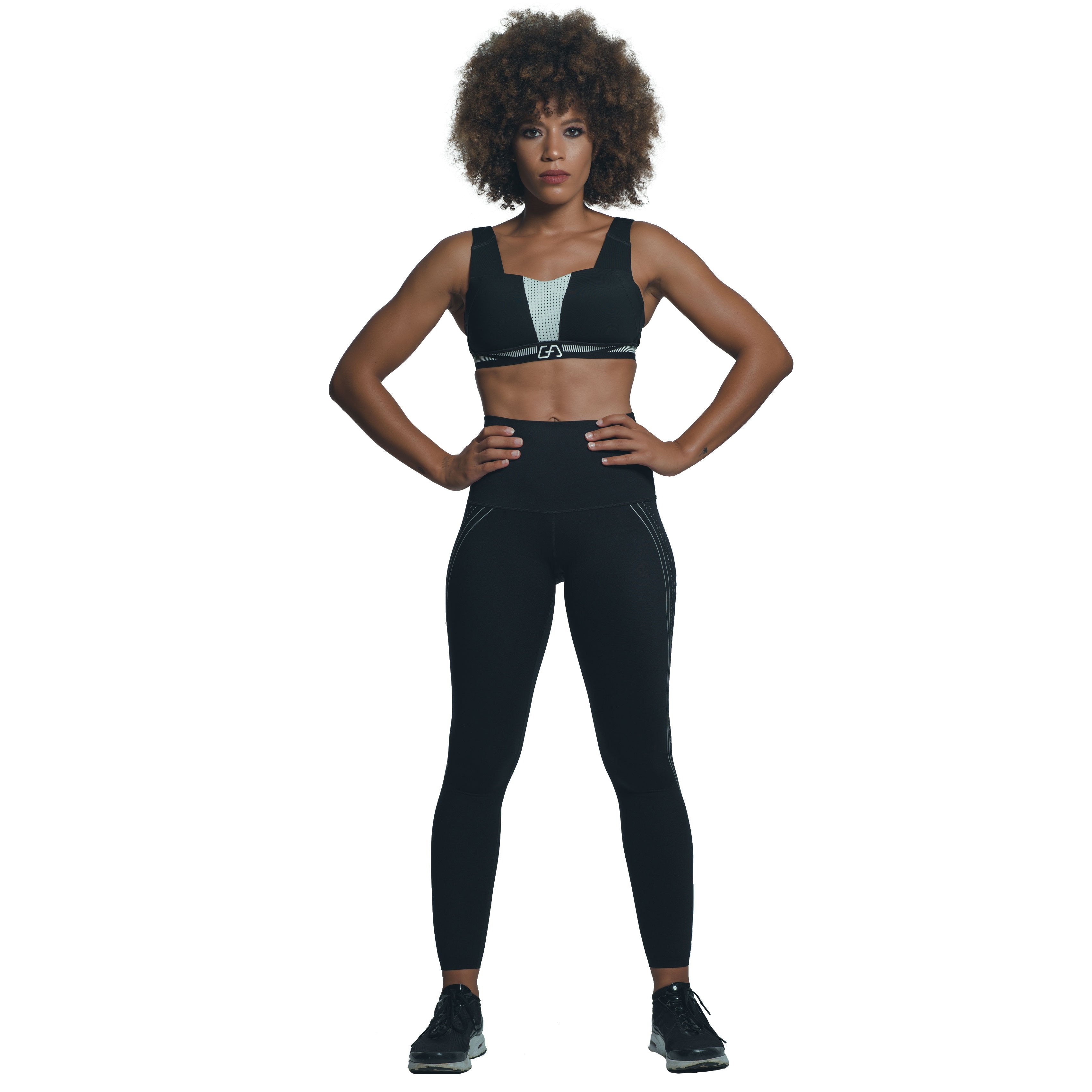 Image of High-Waist Supportive Compression Leggings for Women