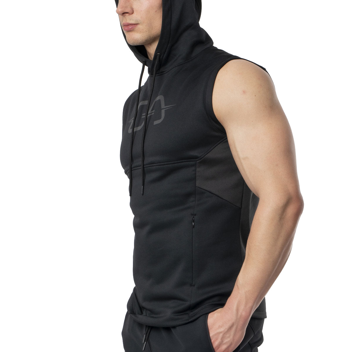 OutRun Sleeveless Hoodie Vest For Men | escapeauthority.com