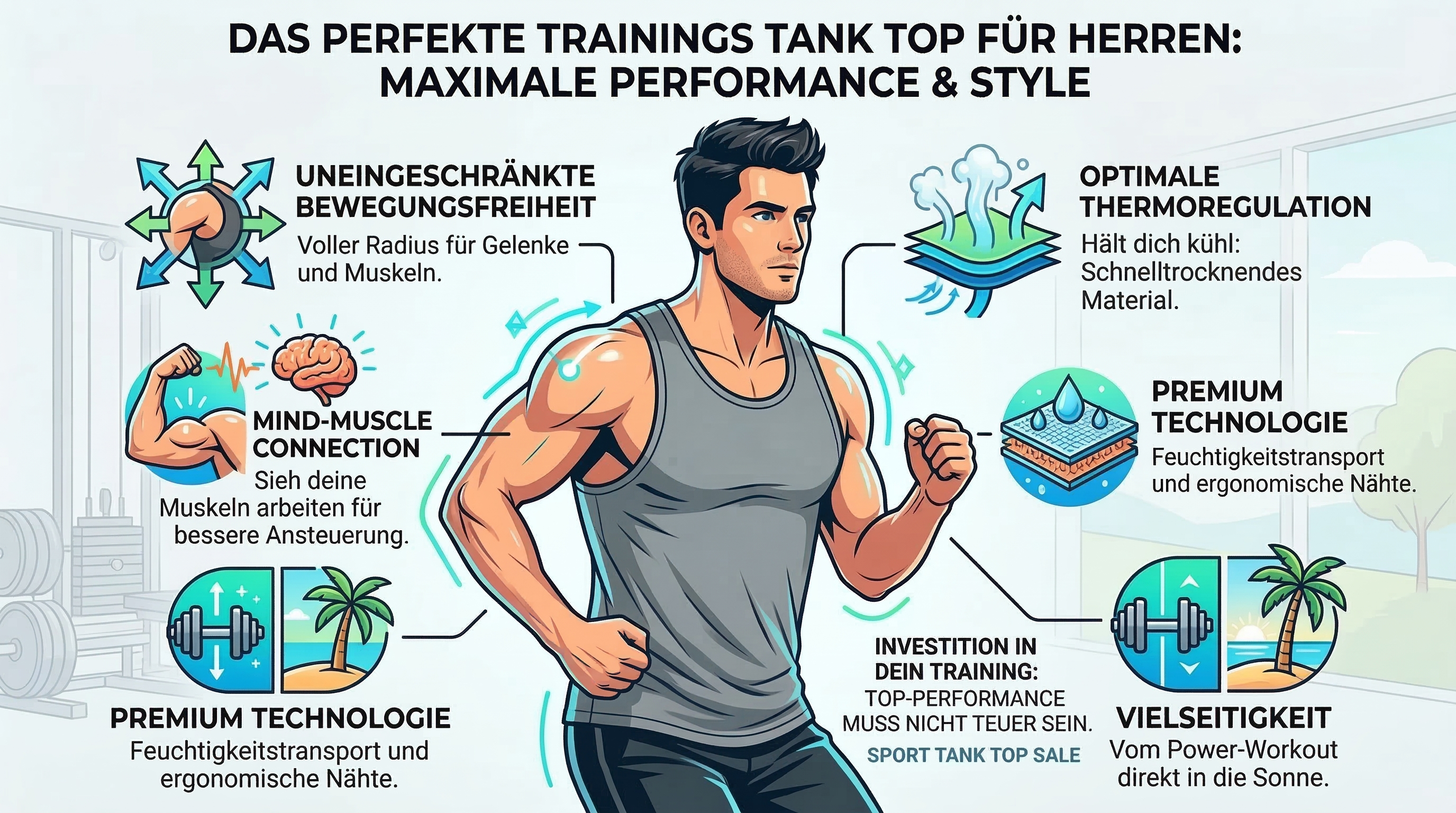 Image of Das perfekte Trainings Tank Top für Herren: Maximale Performance und Style von Gym Aesthetics