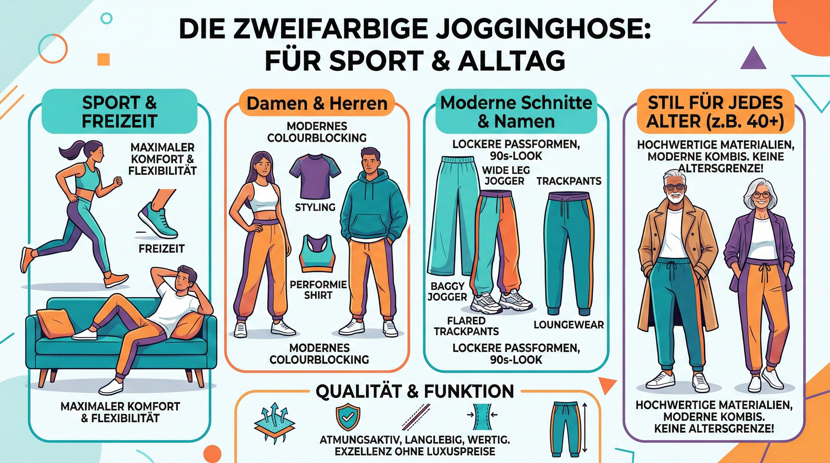 Image of Der ultimative Guide: Die zweifarbige Jogginghose für Sport und Alltag