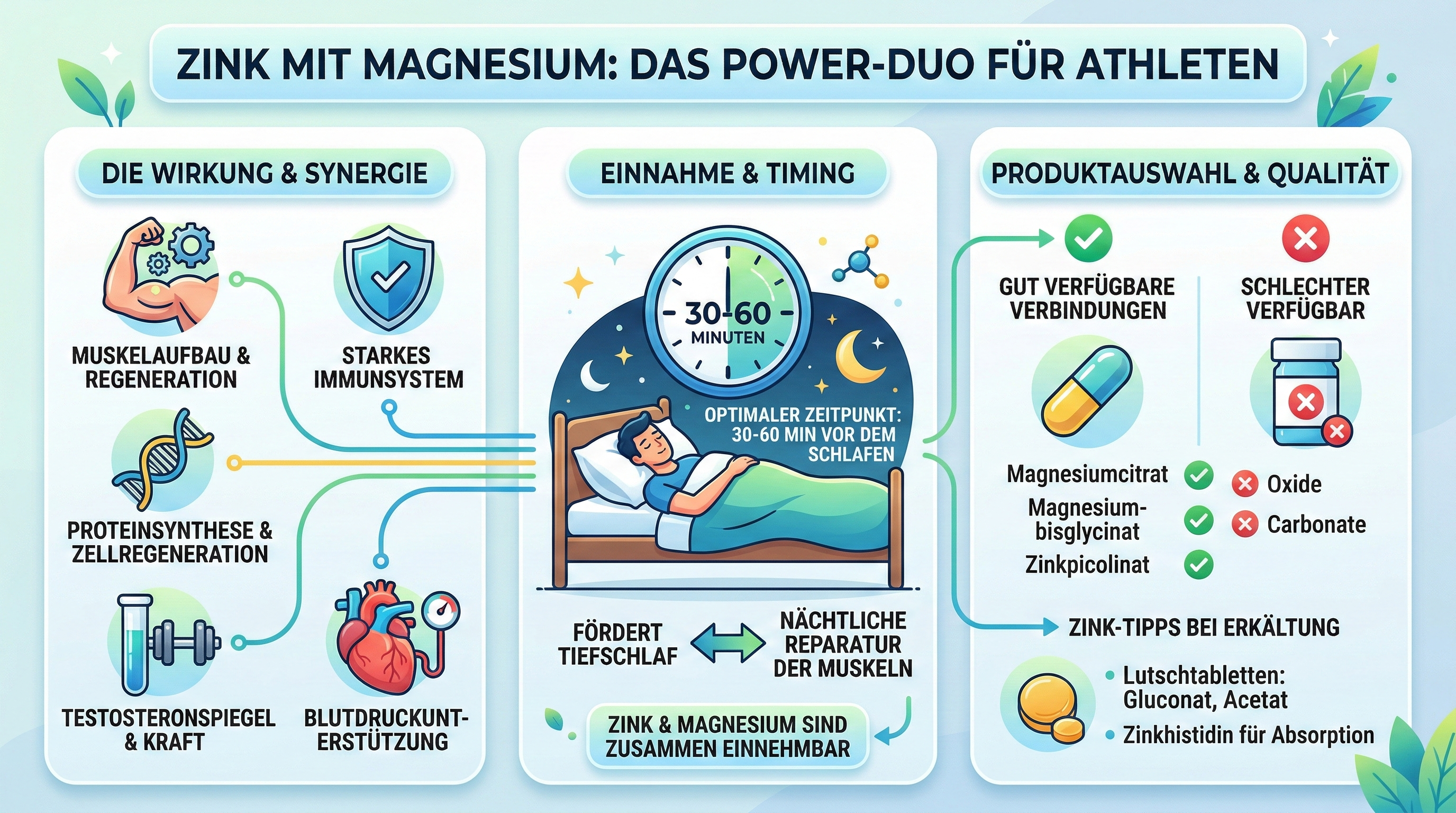 Image of Zink mit Magnesium: Das Power-Duo für Regeneration, Muskelaufbau und Gesundheit