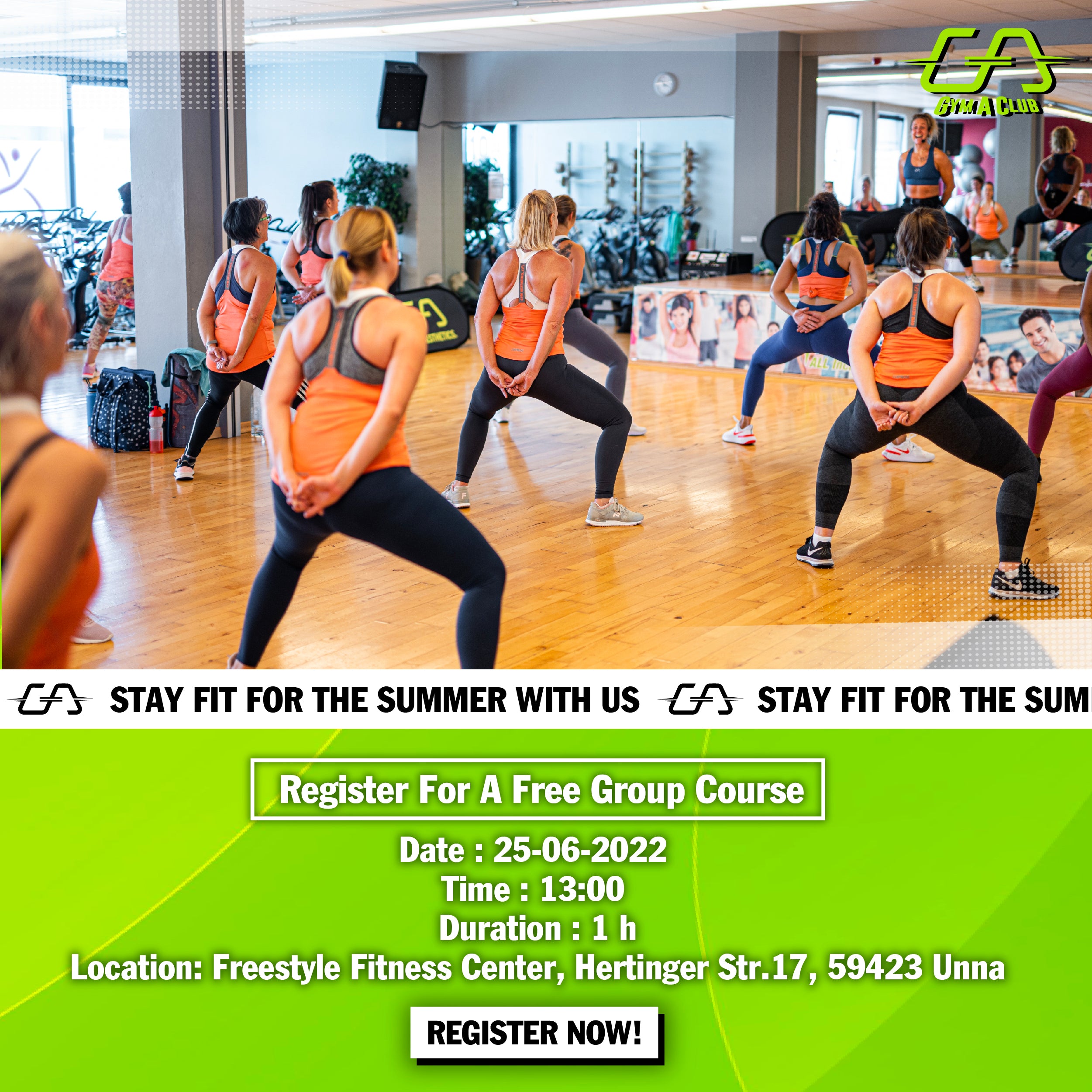 Image of Gym A Club course on June 25, 2022