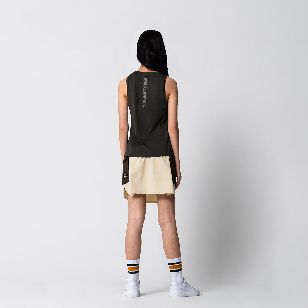 Image of Activewear 2in1 Farblock Cargorock für Damen