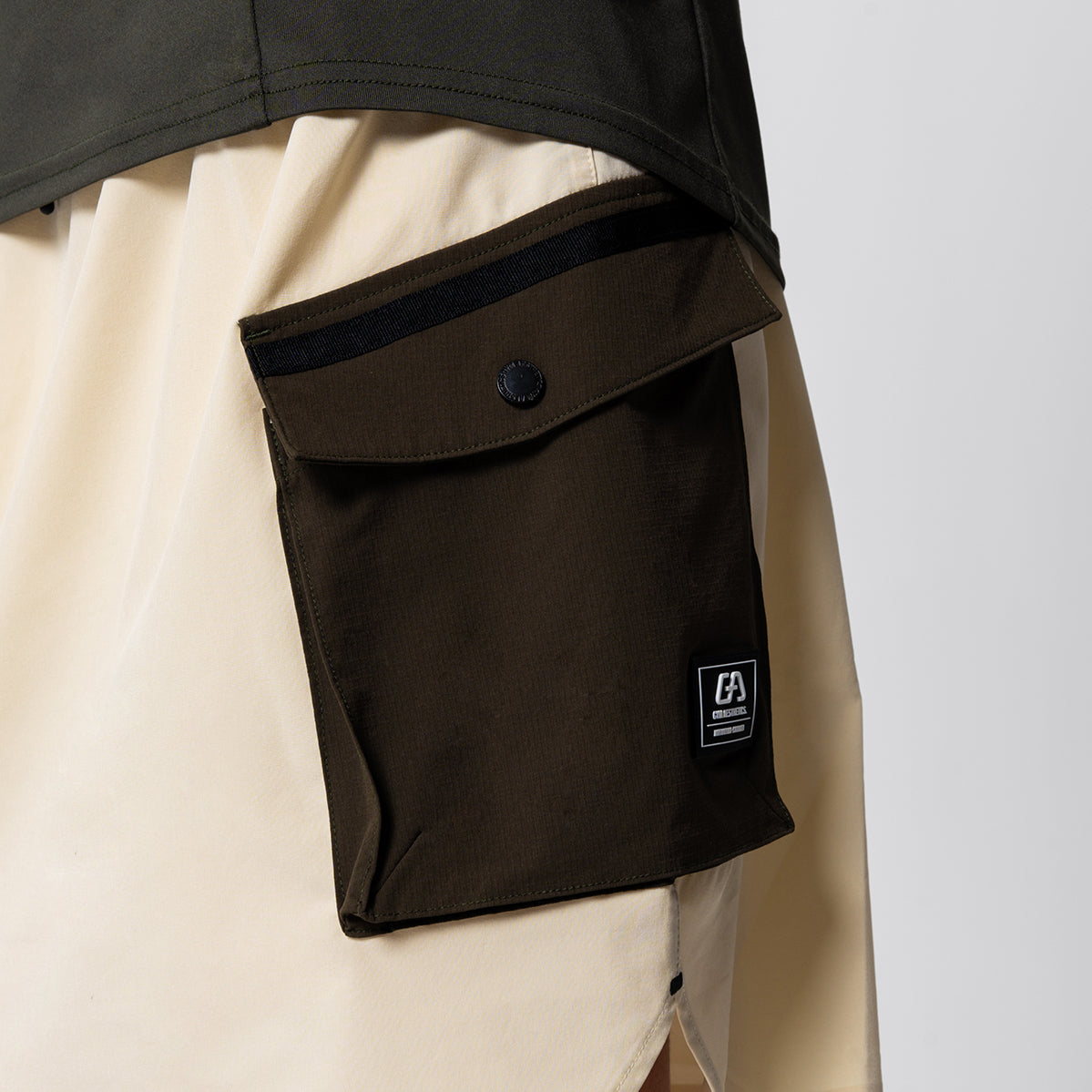 Image of Activewear 2in1 Farblock Cargorock für Damen