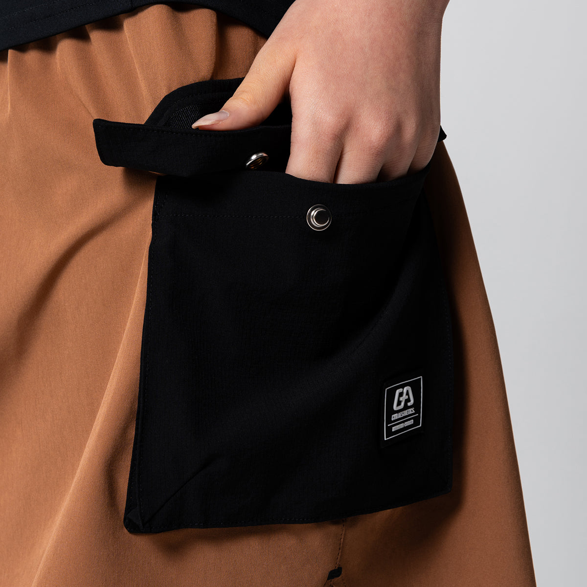 Image of Activewear 2in1 Farblock Cargorock für Damen