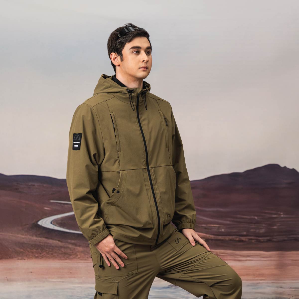 Image of Wasserabweisende trendige Funktionsjacke für Herren