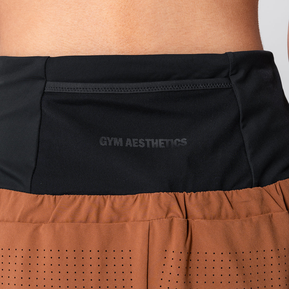 Image of Aktivkleidung 2in1 Farbblock Laufhosen für Damen