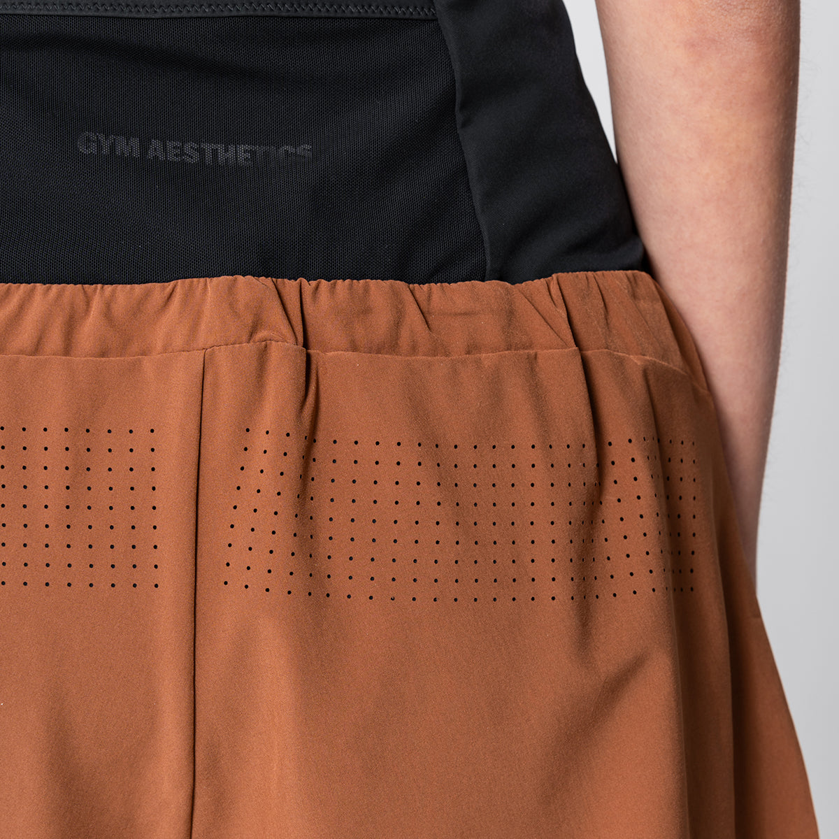 Image of Aktivkleidung 2in1 Farbblock Laufhosen für Damen