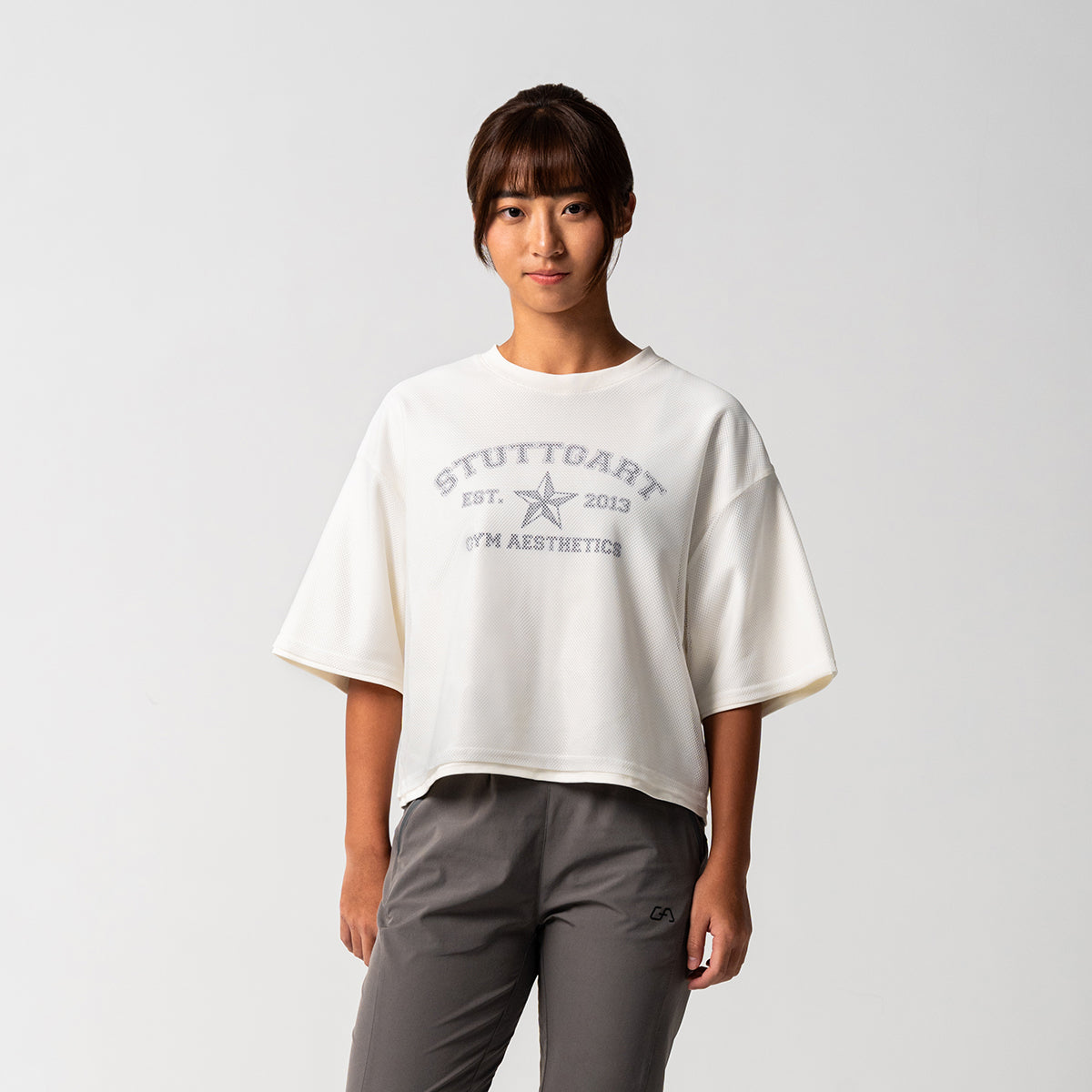 Image of Athleisure Mesh layer T Shirt for Women