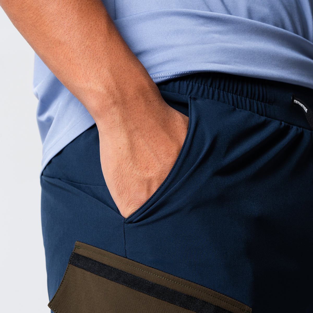 Farbblockierung Funktional 9 inch Sporthosen für Herren