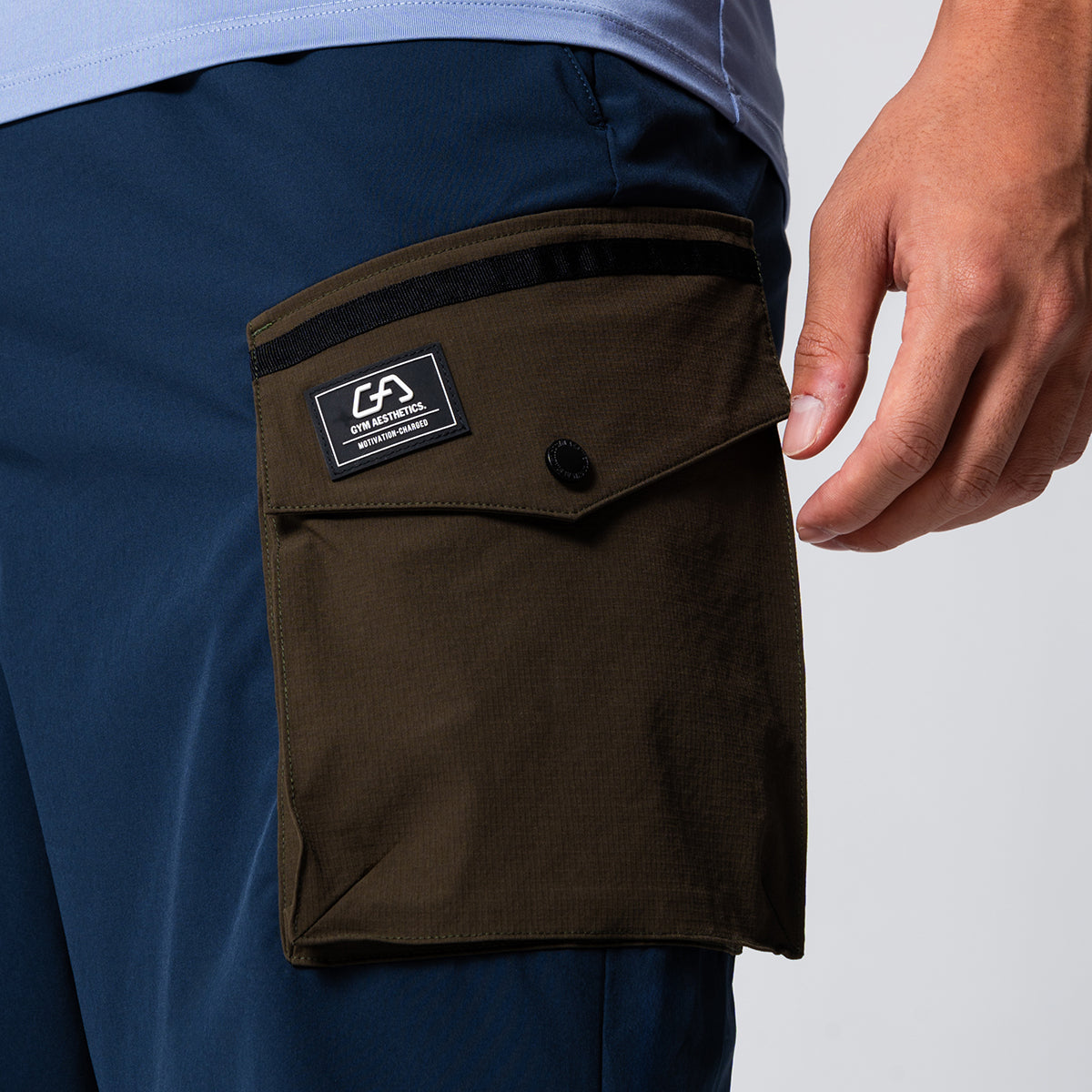 Farbblockierung Funktional 9 inch Sporthosen für Herren