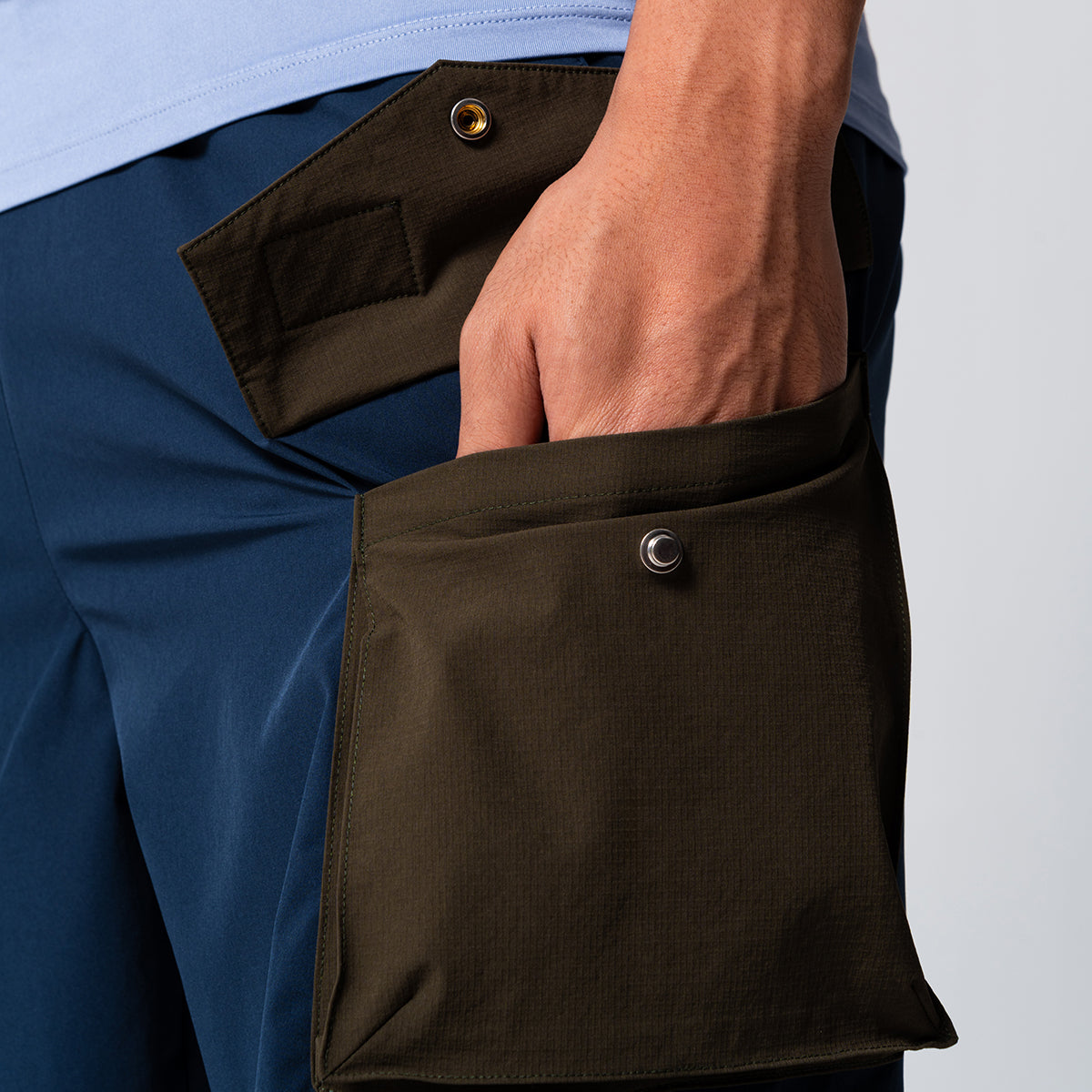 Farbblockierung Funktional 9 inch Sporthosen für Herren