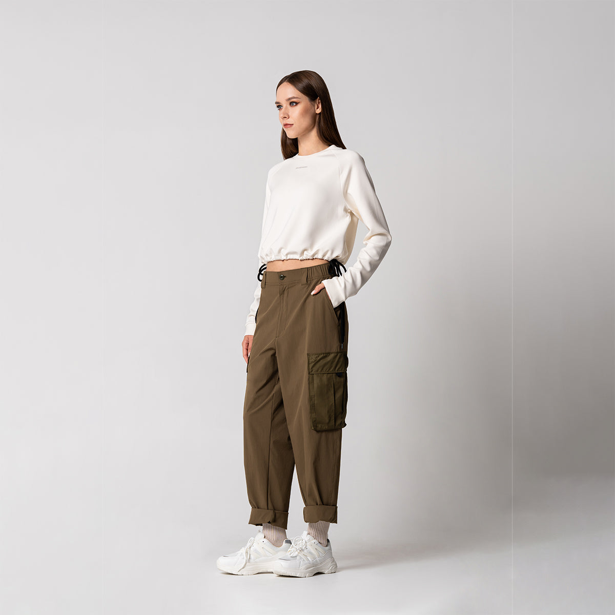 Image of Cropped Everyday Wears Sweatshirt for Women