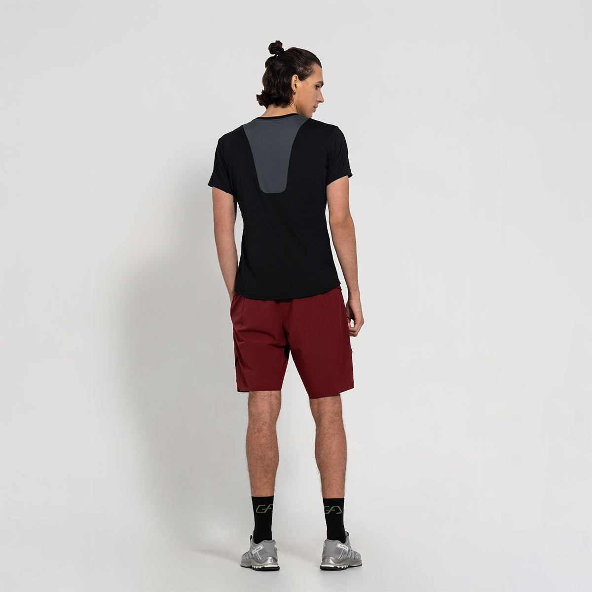 Image of Fabric Blocking Activewear Performance 9 inch Shorts for Men