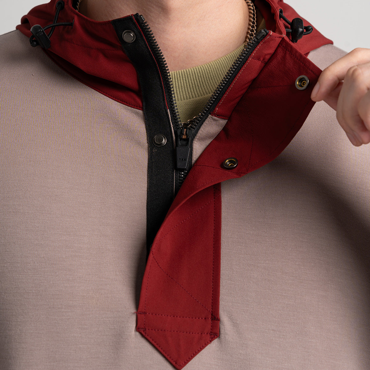 Image of Fabric blocking Athleisure Trendy Hoodies for Men