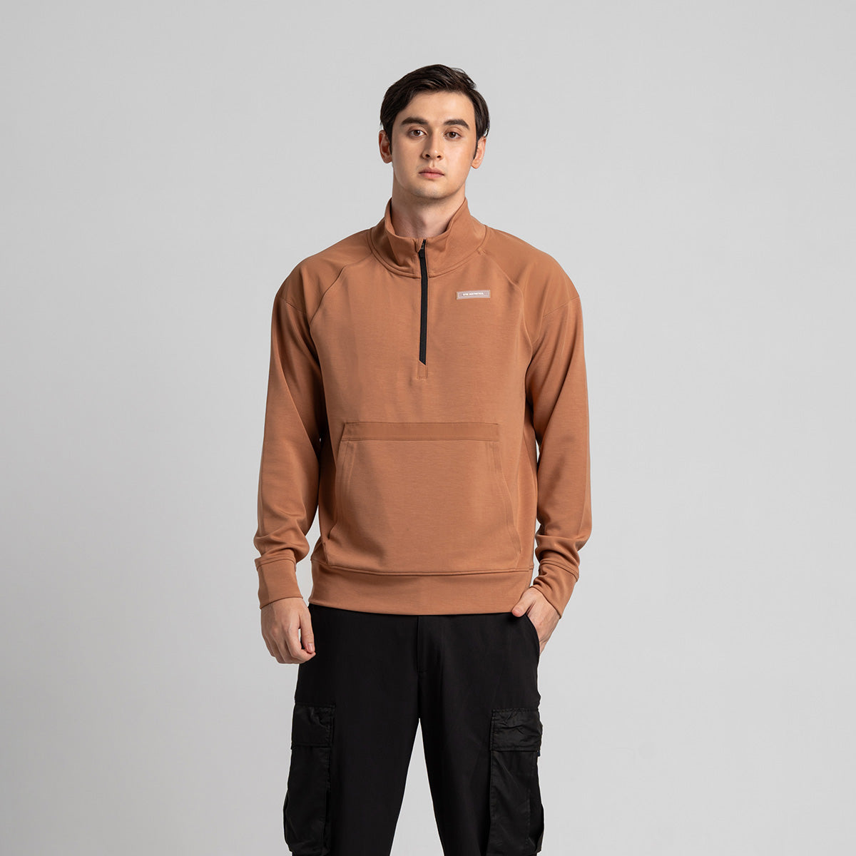 Image of Half zip Athleisure Trendy Hoodies for Men