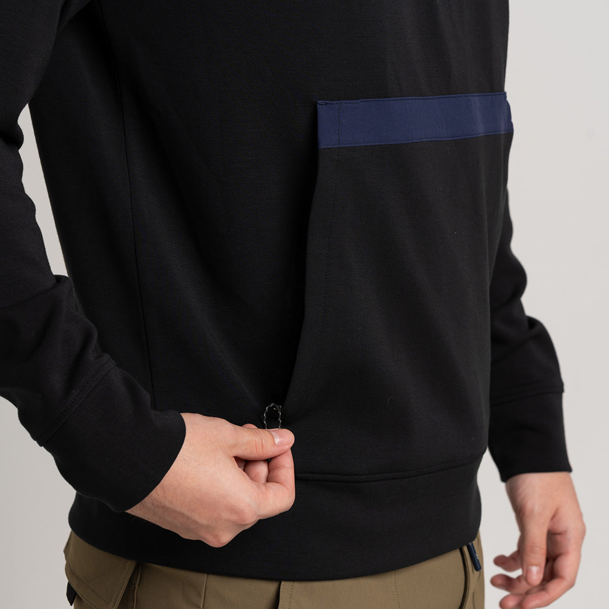 Image of Half zip Athleisure Trendy Hoodies for Men