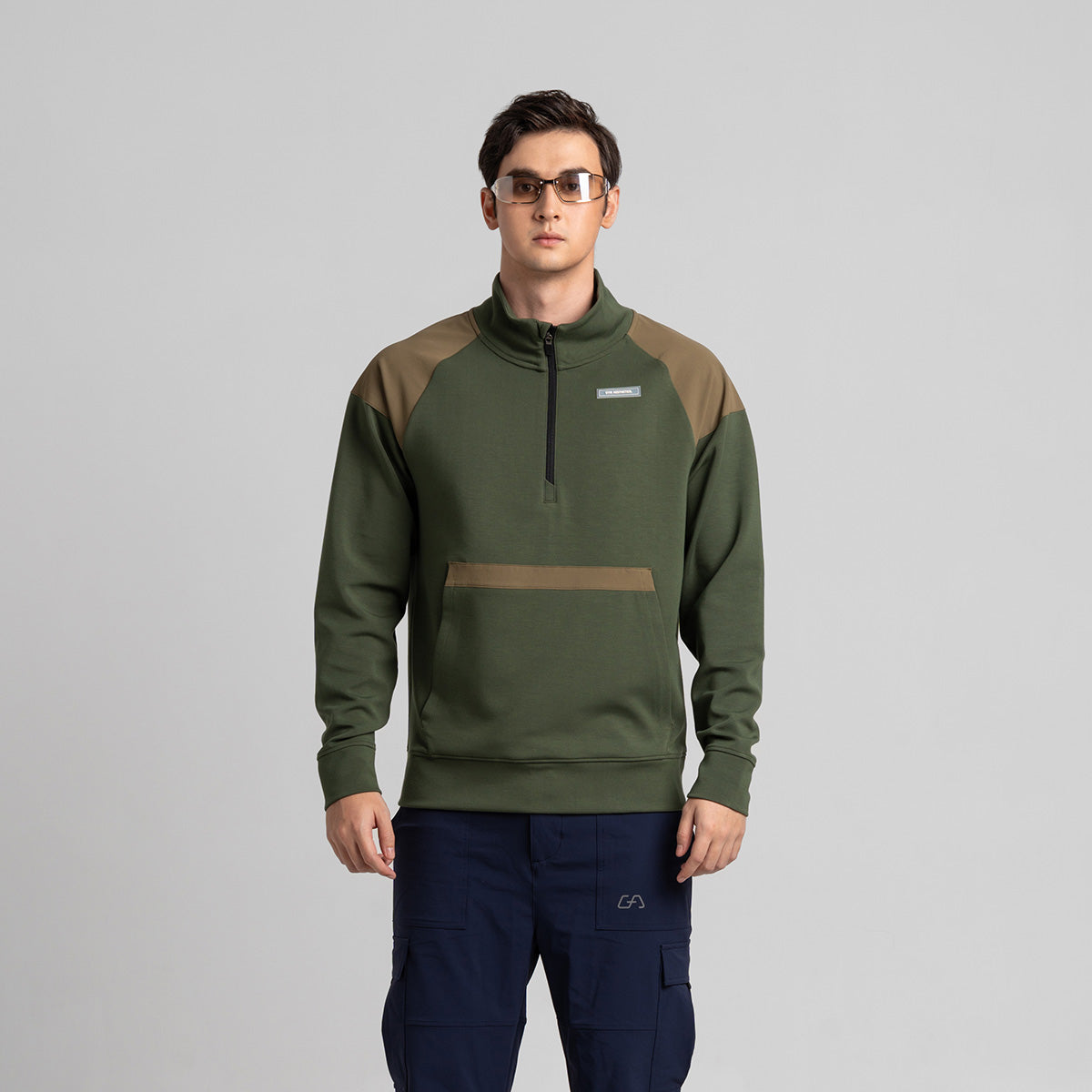 Image of Half zip Athleisure Trendy Hoodies for Men