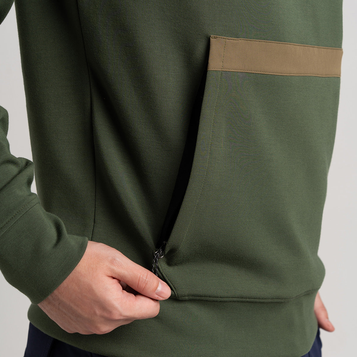 Image of Half zip Athleisure Trendy Hoodies for Men