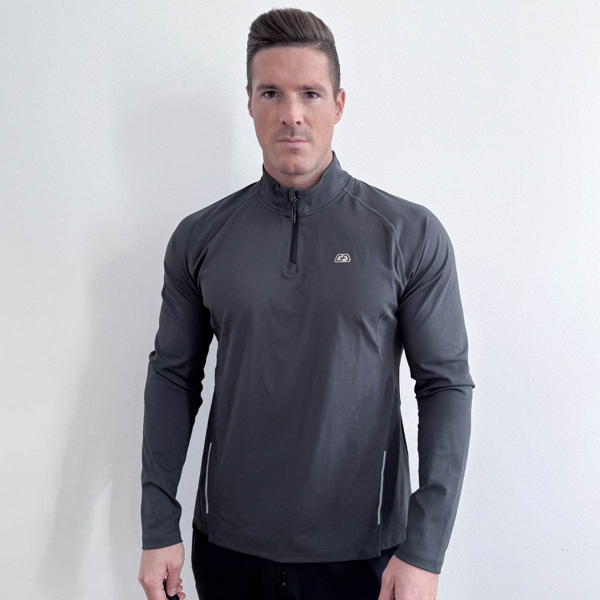 Image of Half Zip Training Running Longsleeves for Men