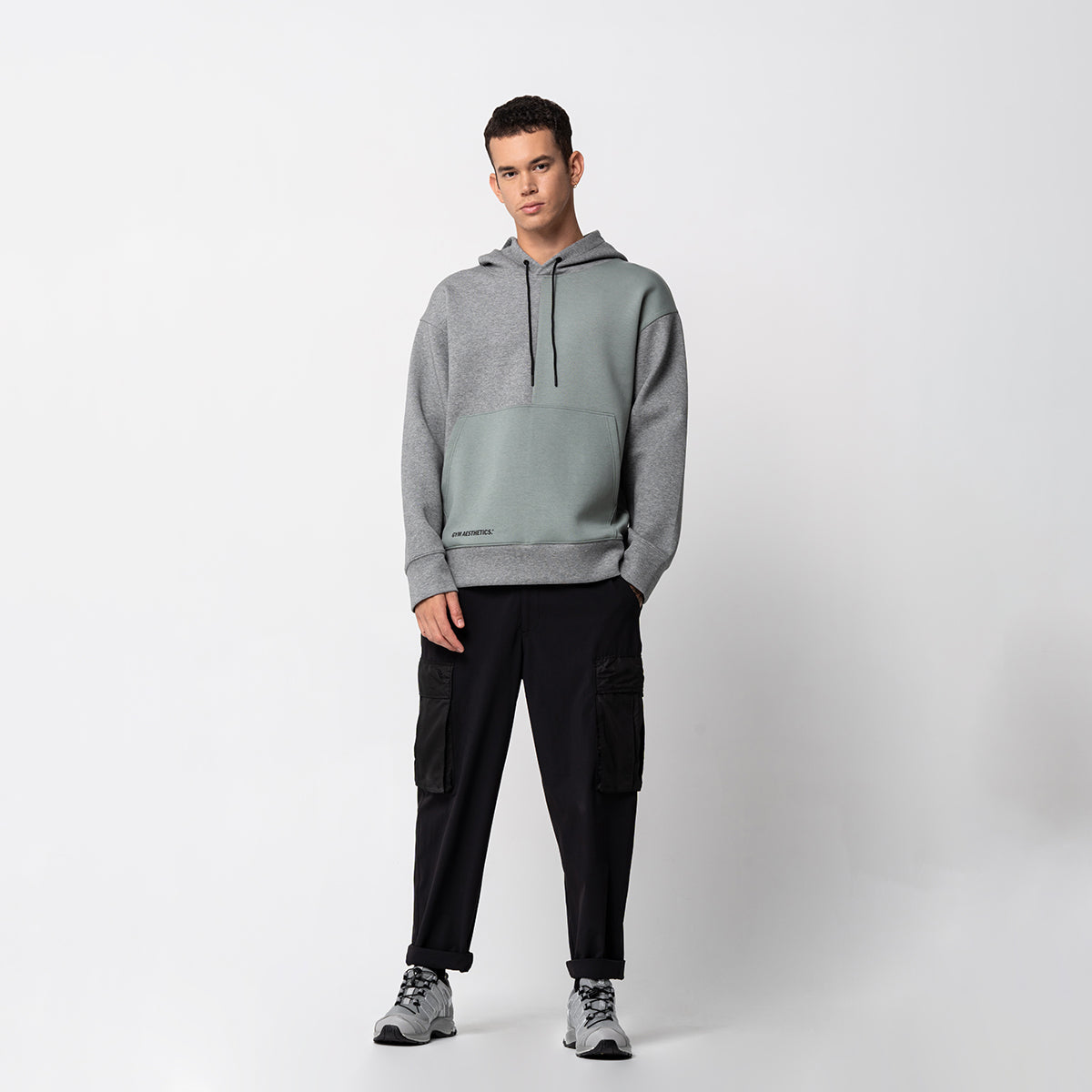 Image of Oversize Everyday Wears Color Blocking Hoodies for Men