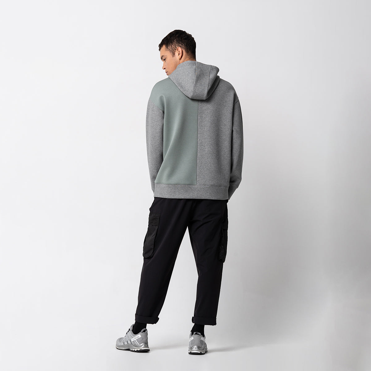 Image of Oversize Everyday Wears Color Blocking Hoodies for Men