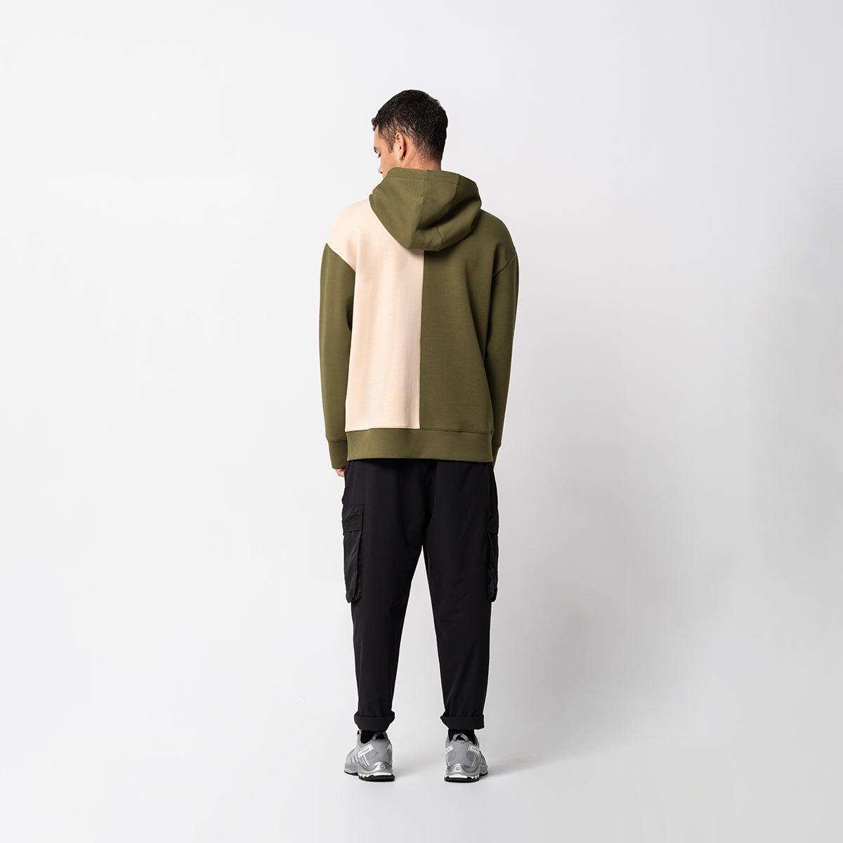 Image of Oversize Everyday Wears Color Blocking Hoodies for Men