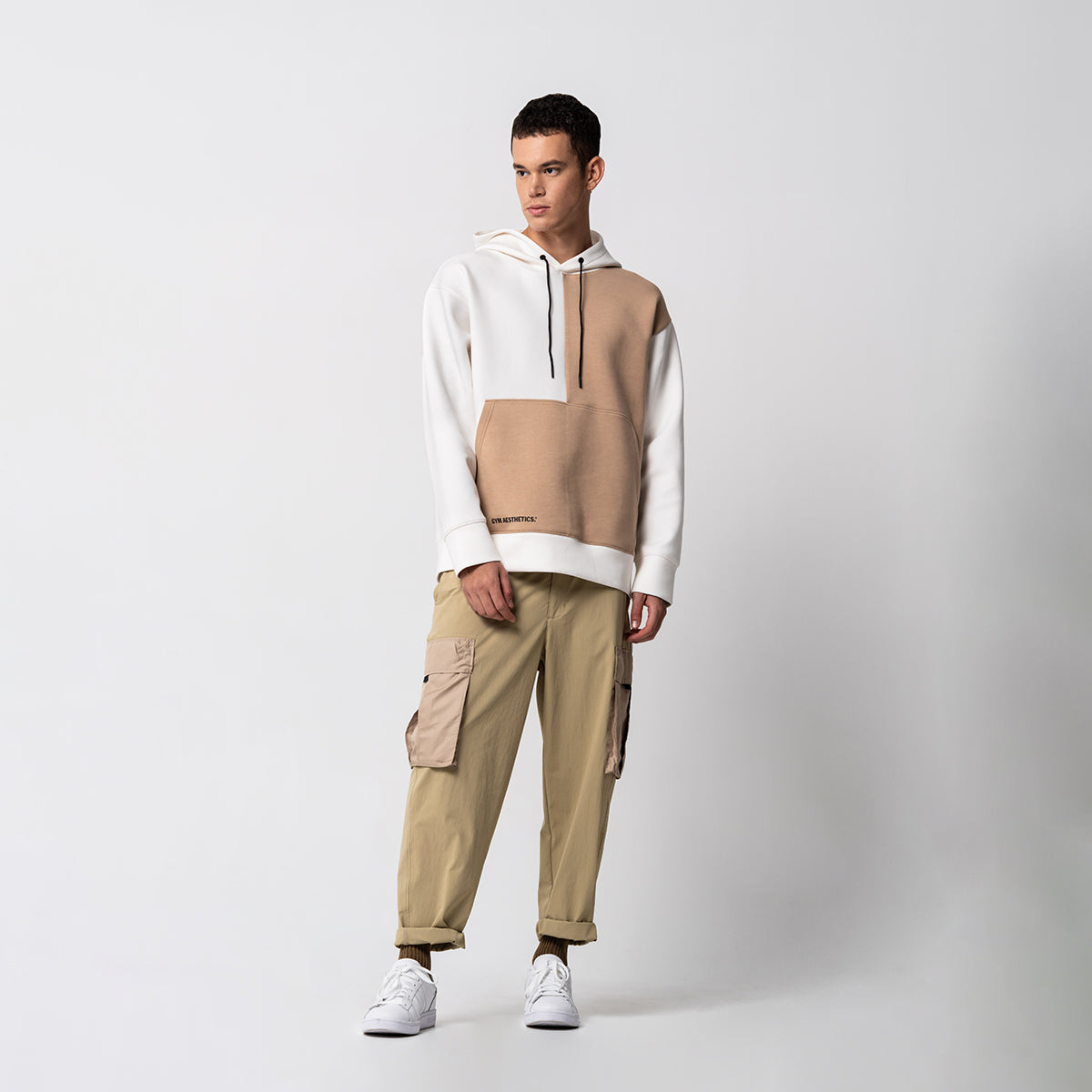 Image of Oversize Everyday Wears Color Blocking Hoodies for Men