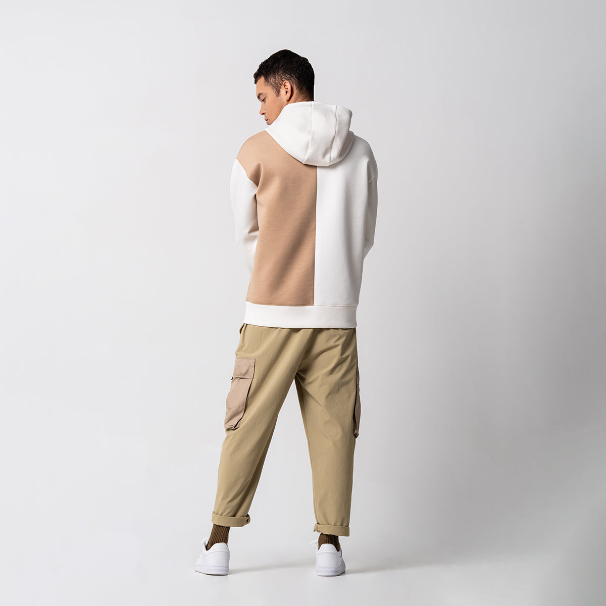 Image of Oversize Everyday Wears Color Blocking Hoodies for Men