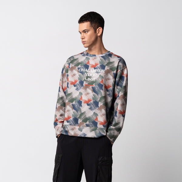 Oversize Everyday Wears Pattern Sweatshirt for Men