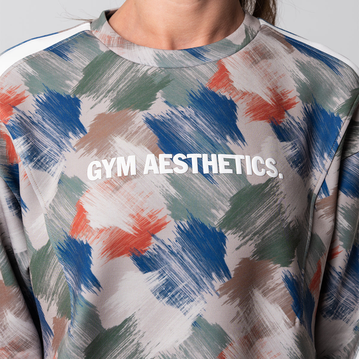 Oversize Everyday Wears Pattern Sweatshirt Tunic for Women