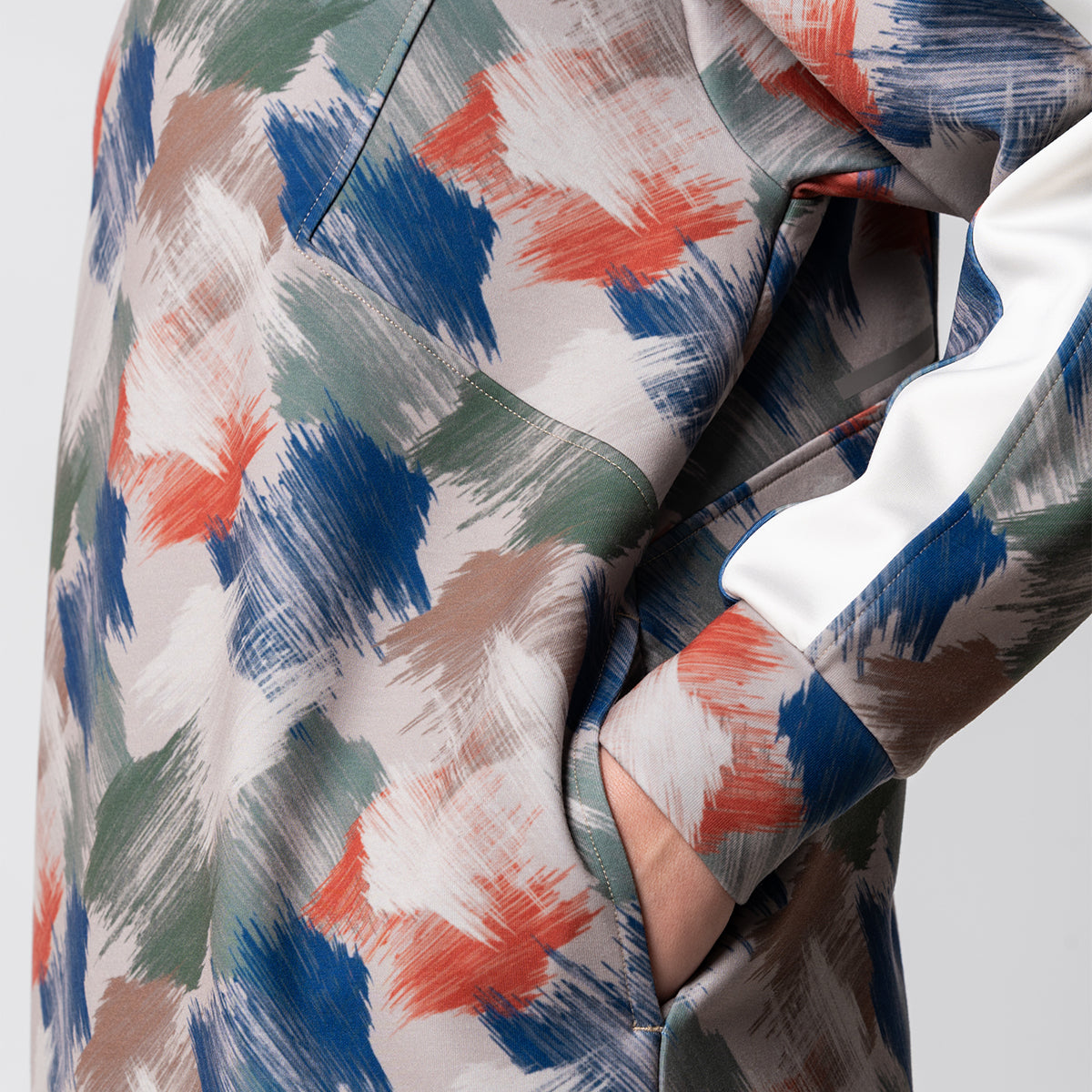 Oversize Everyday Wears Pattern Sweatshirt Tunic for Women