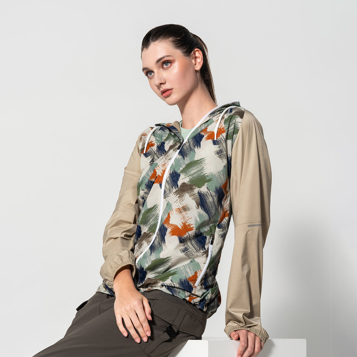 Image of Pattern Athleisure Water Resistant Jacket for Unisex