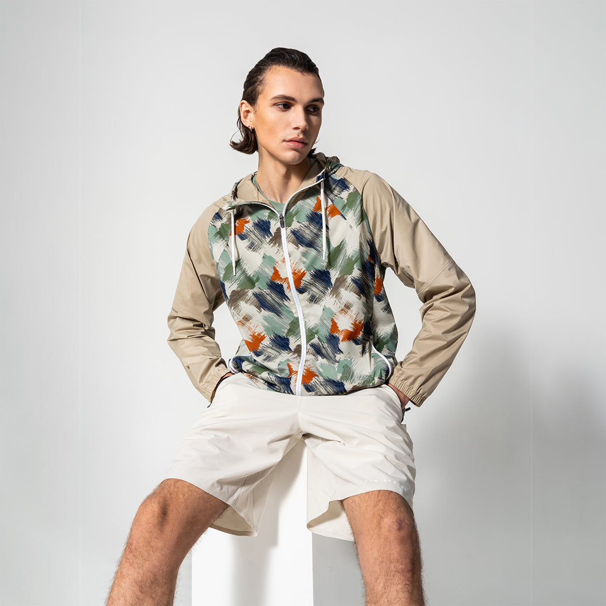 Image of Pattern Athleisure Water Resistant Jacket for Unisex