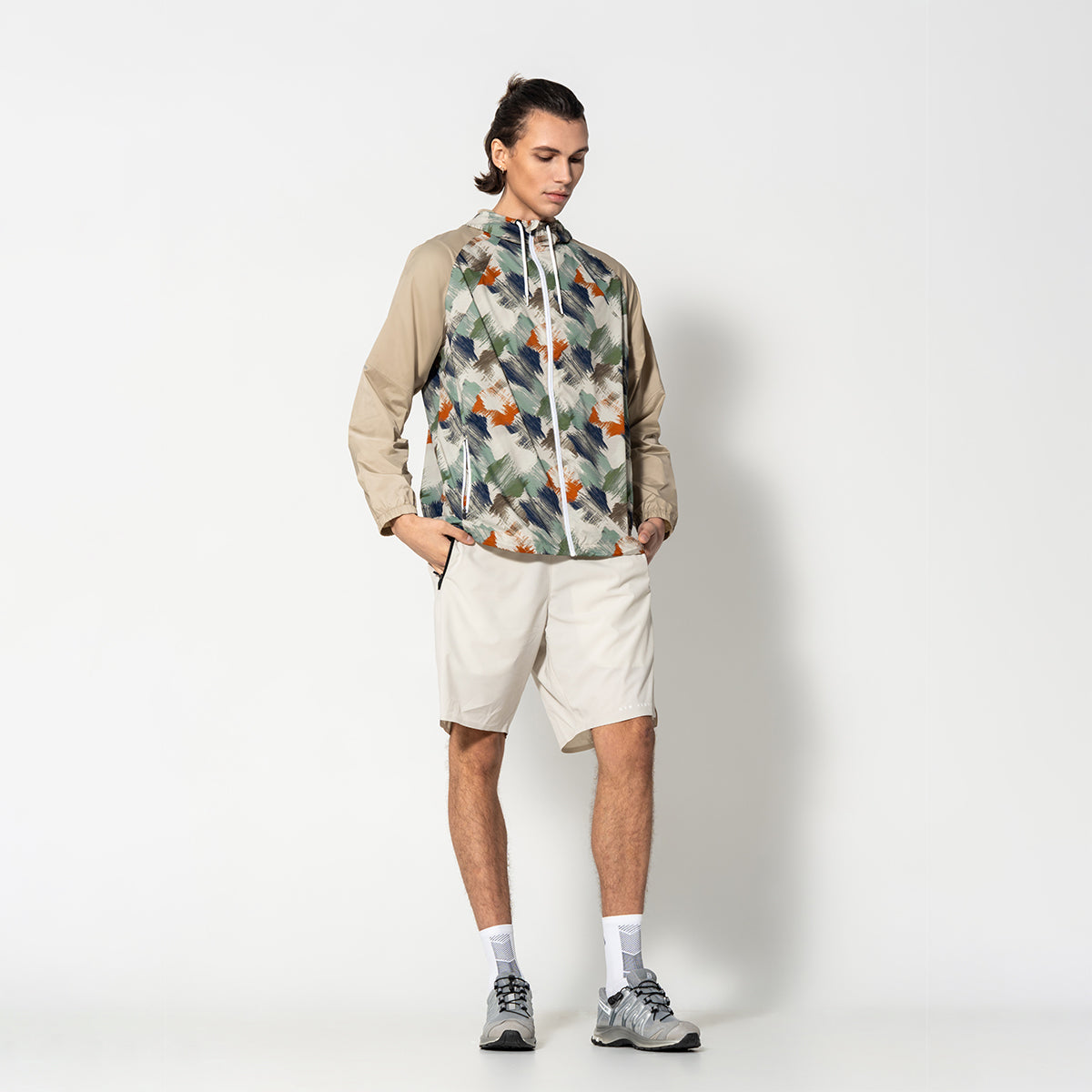 Image of Pattern Athleisure Water Resistant Jacket for Unisex