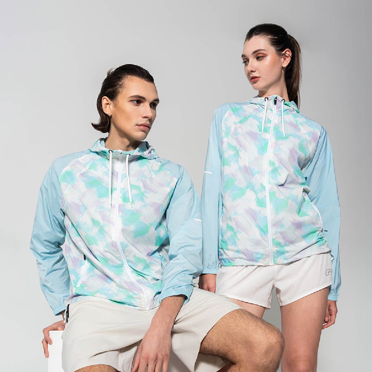 Image of Pattern Athleisure Water Resistant Jacket for Unisex