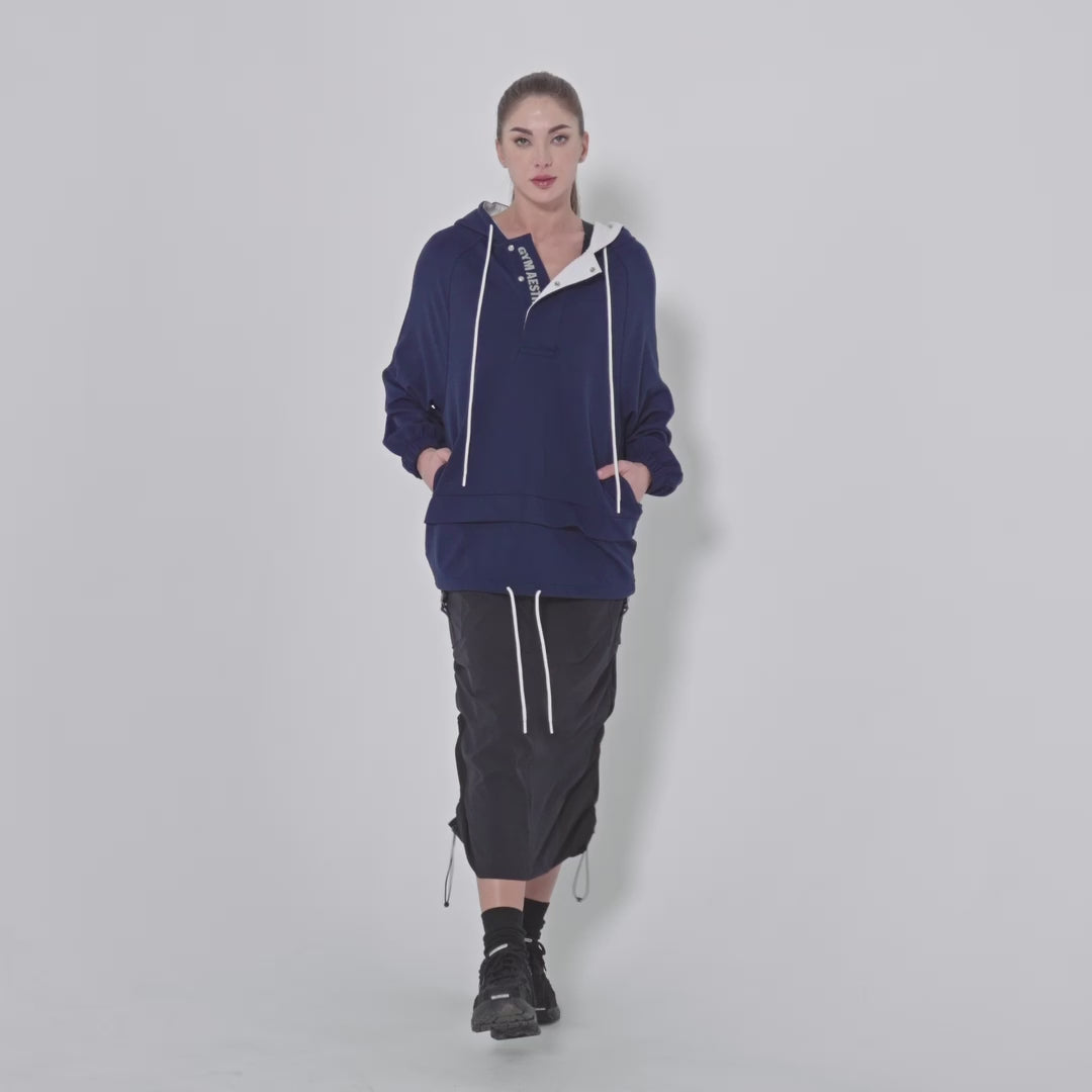 Oversize Everyday Wears Trendy Hoodies Tunic for Women