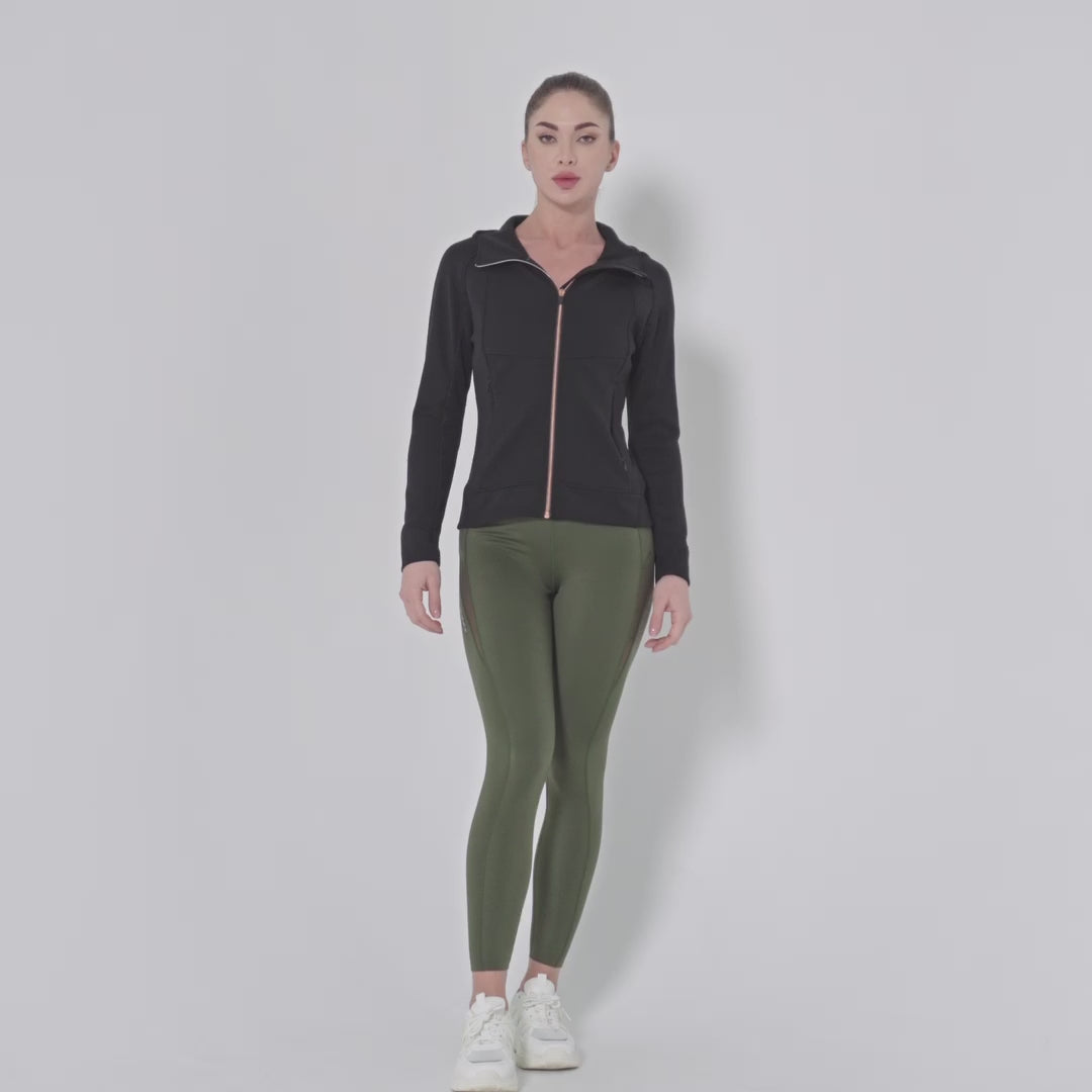 Image of Athleisure Fancy Logo Jacket for Women