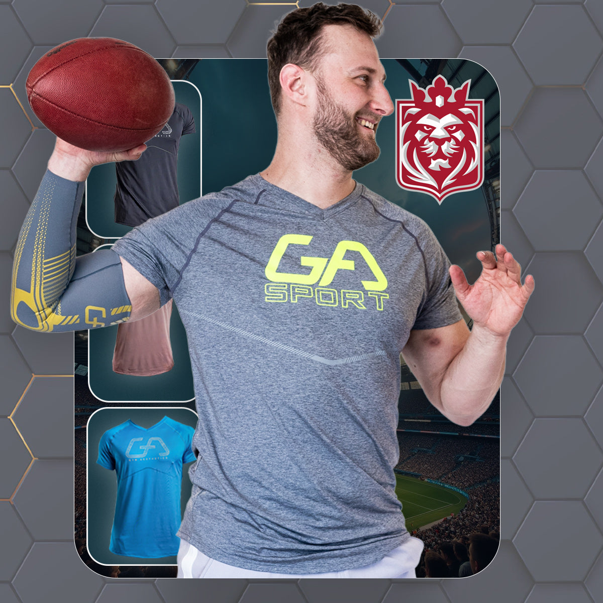 Image of GA Tech Training Wicking Sport Shirt for Men