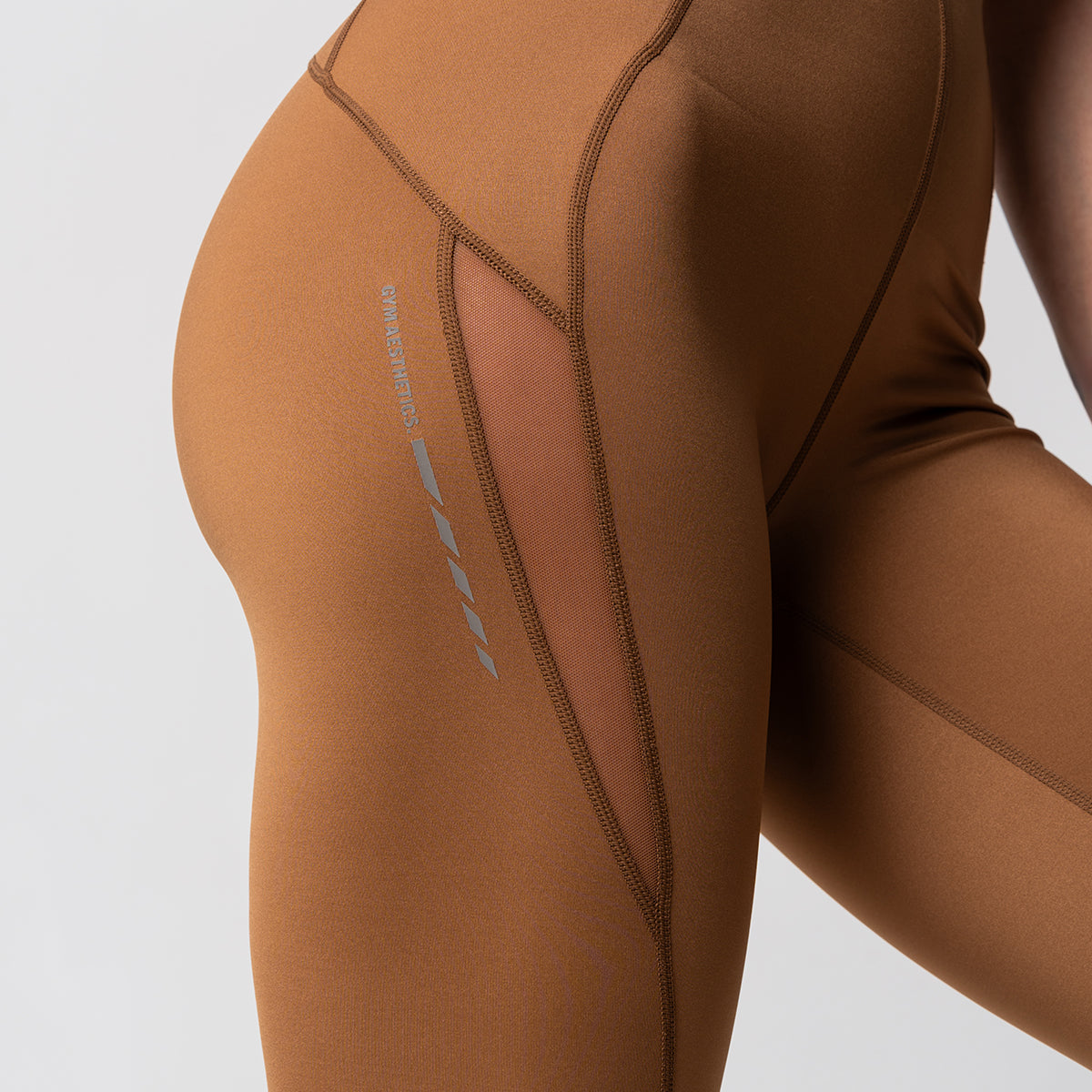 Image of Tummy control Training Mesh Blocking Leggings for Women