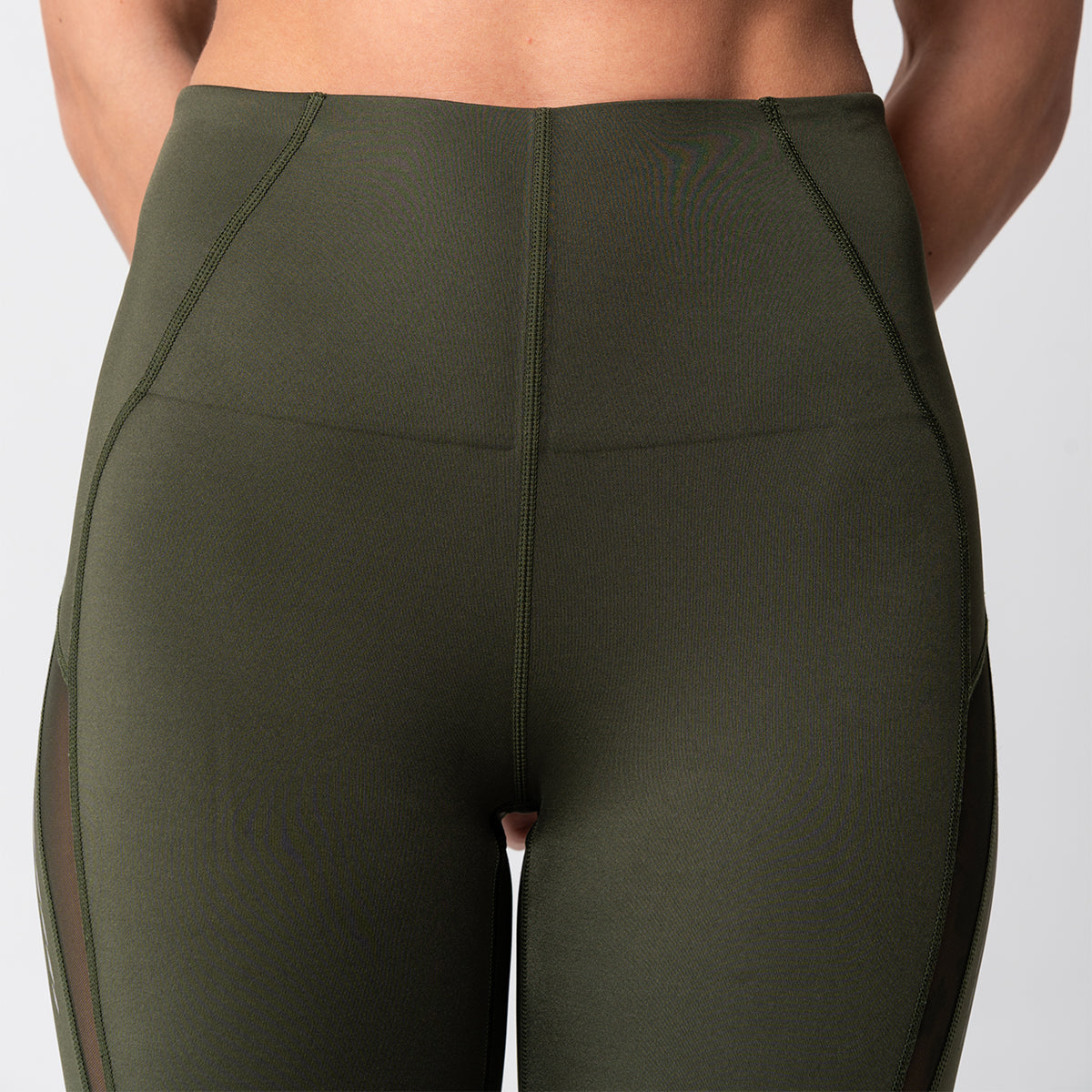 Image of Tummy control Training Mesh Blocking Leggings for Women