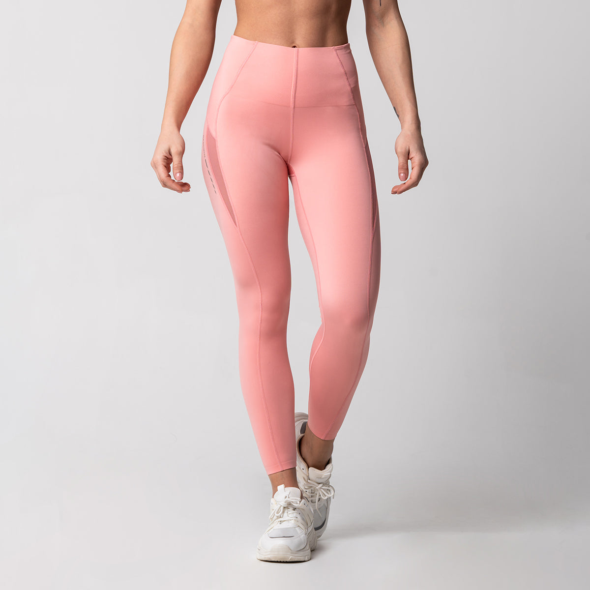 Image of Tummy control Training Mesh Blocking Leggings for Women