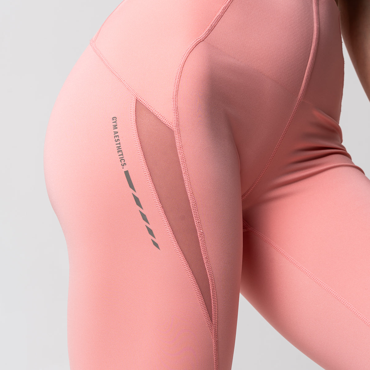 Image of Tummy control Training Mesh Blocking Leggings for Women