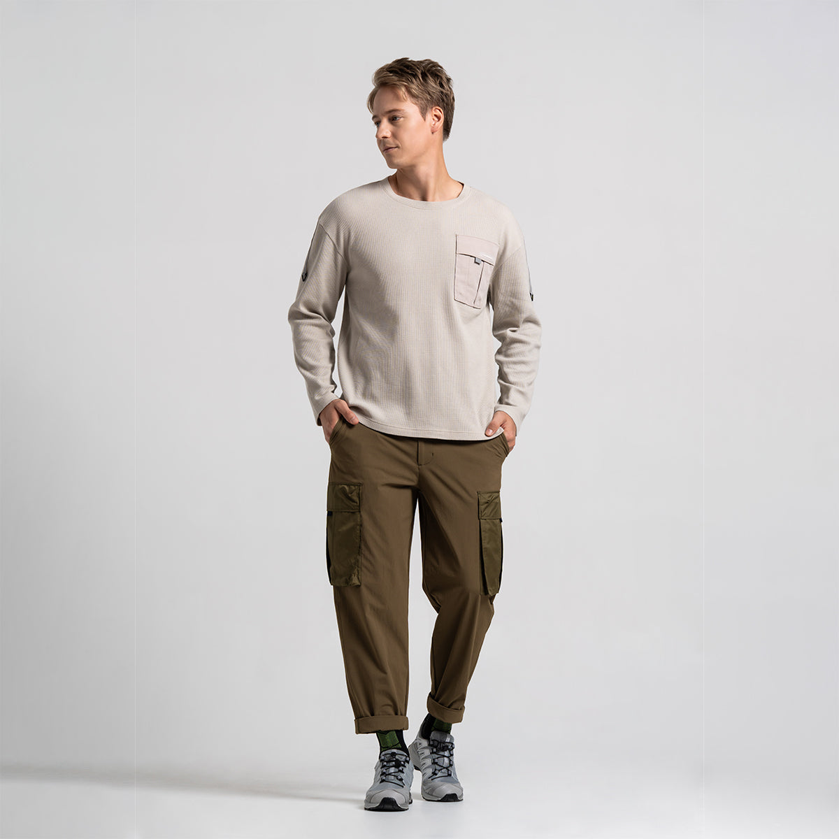 Image of Waffle Everyday Wears T Shirt for Men