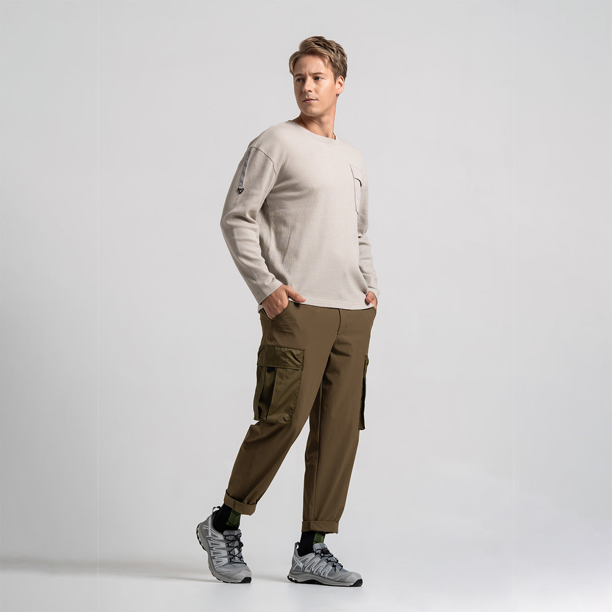 Image of Waffle Everyday Wears T Shirt for Men