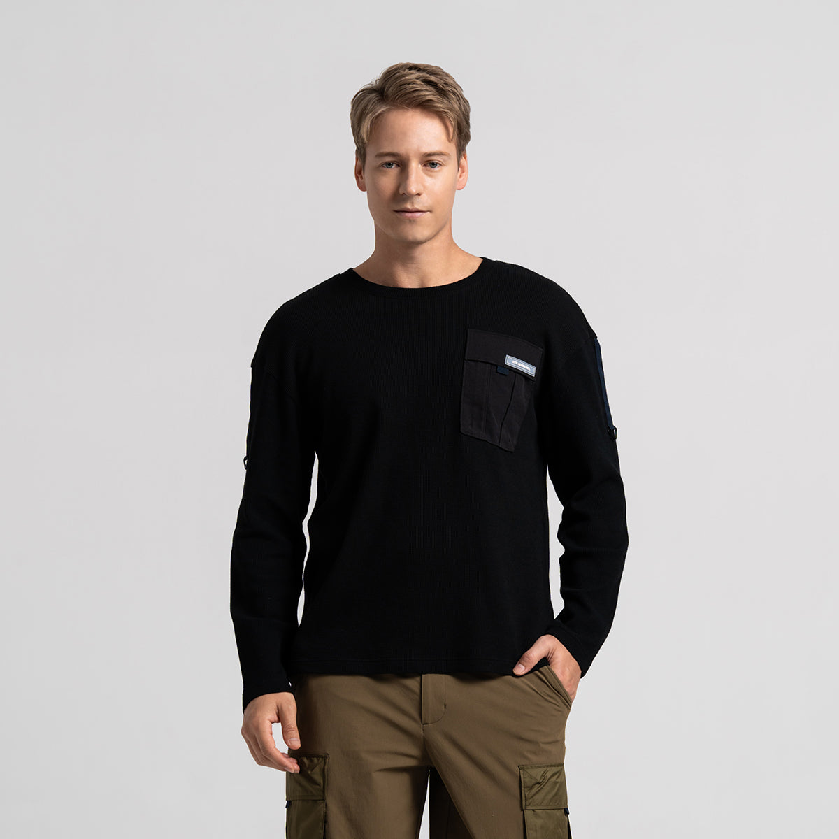 Image of Waffle Everyday Wears T Shirt for Men